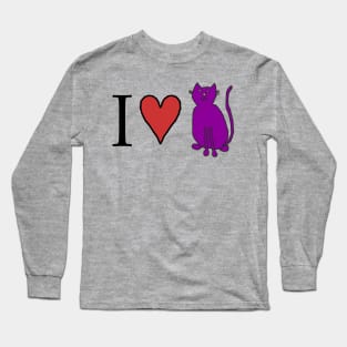 I Love Cats Long Sleeve T-Shirt